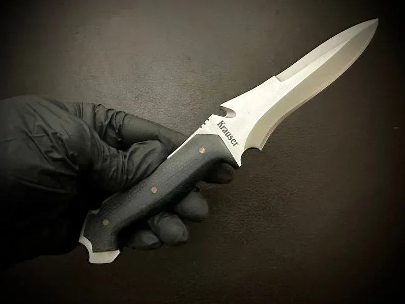 Handmade RE4 Jack Krauser Knife Replica With Leather Sheath - Jayger