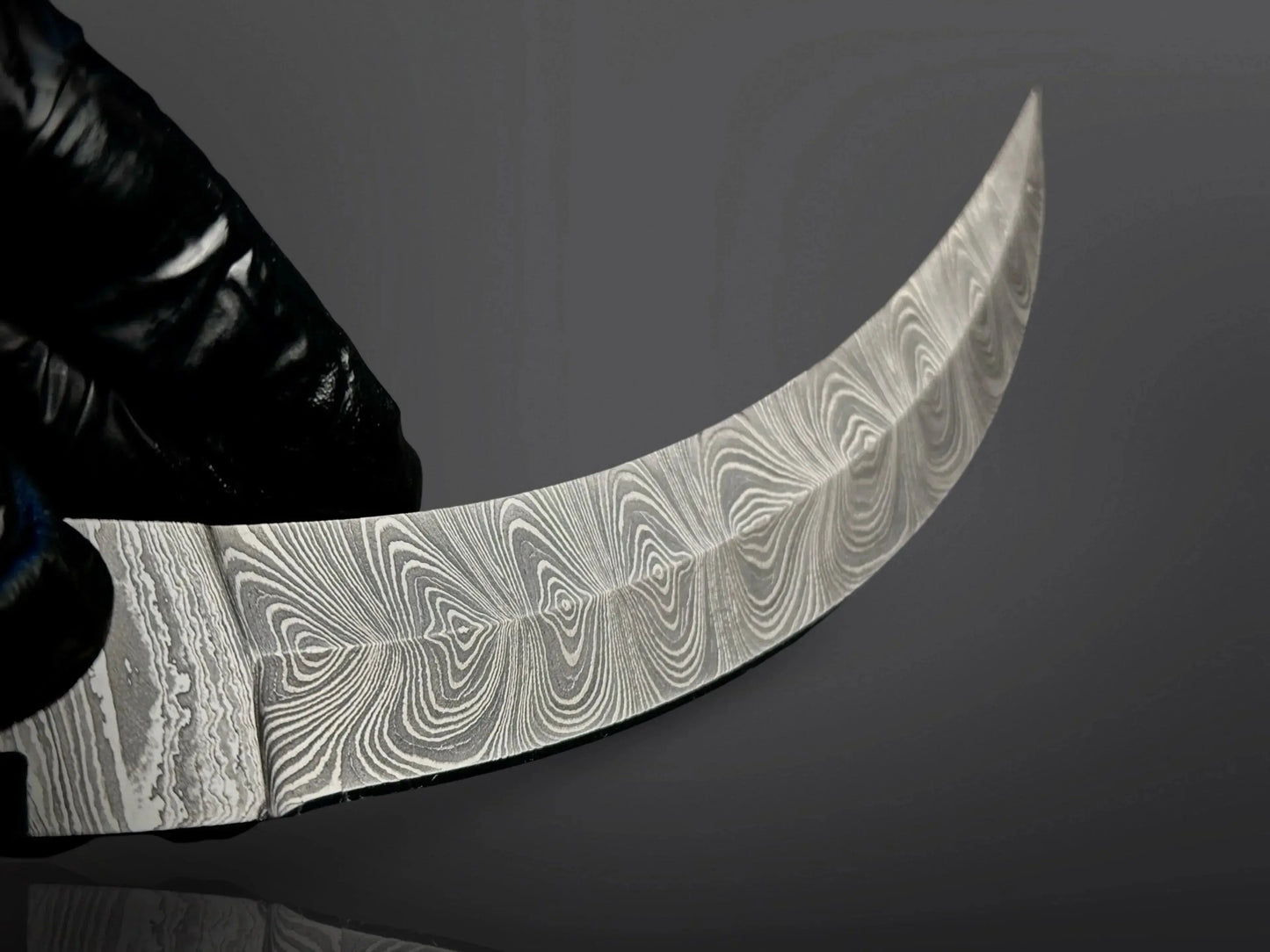 Damascus Steel Curved Edge Dagger Knife Blade – B13 - Jayger