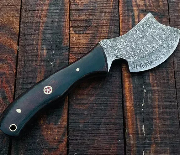 Handmade Damascus Steel Meat Cleaver / Hatchet DH7 - Jayger