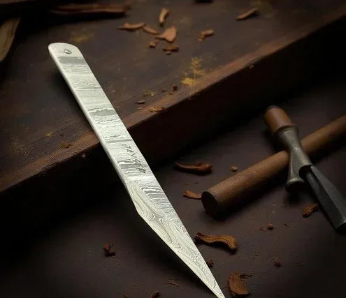 Handmade Damascus Steel Kiridashi Knife - Jayger