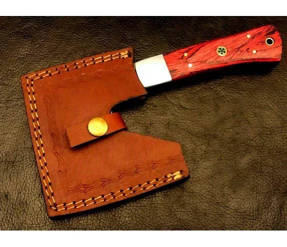 Handmade Meat Cleaver With Leather Sheath CH3 - Jayger