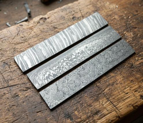 Damascus Steel Billet Hand Forged By Jayger | Pattern Raindrop - Jayger