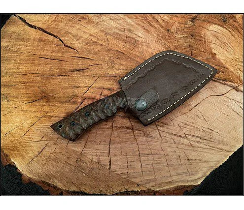 Handmade Damascus Steel Cleaver/ Hatchet DH18