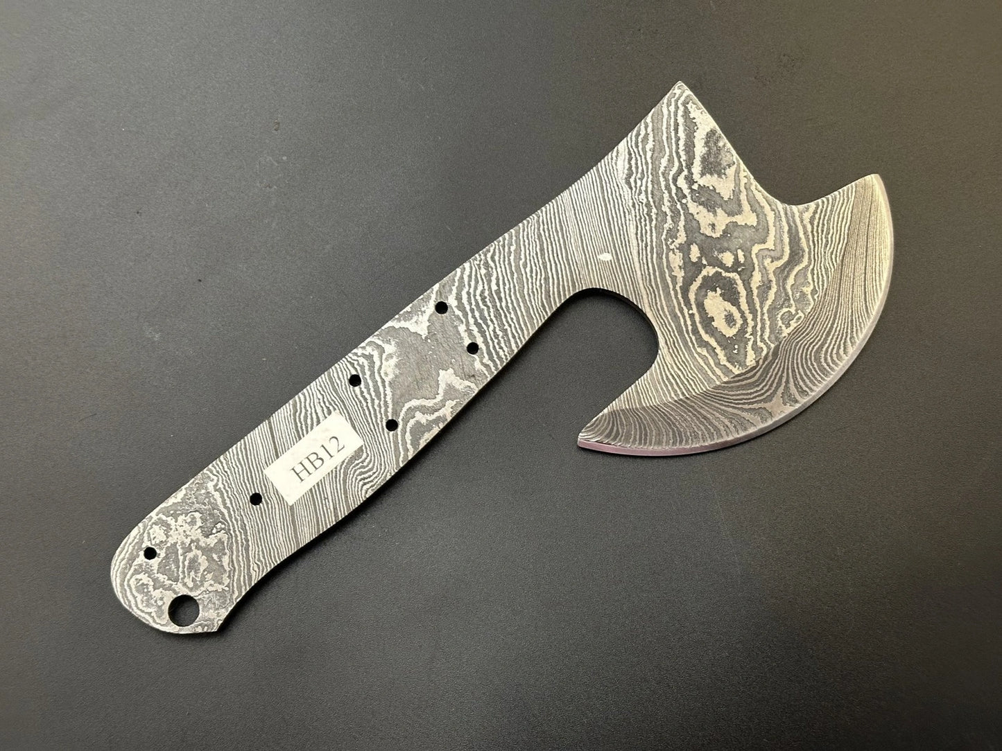 Hand Forged Damascus Cleaver | Hatchet Blank Blade – HB12