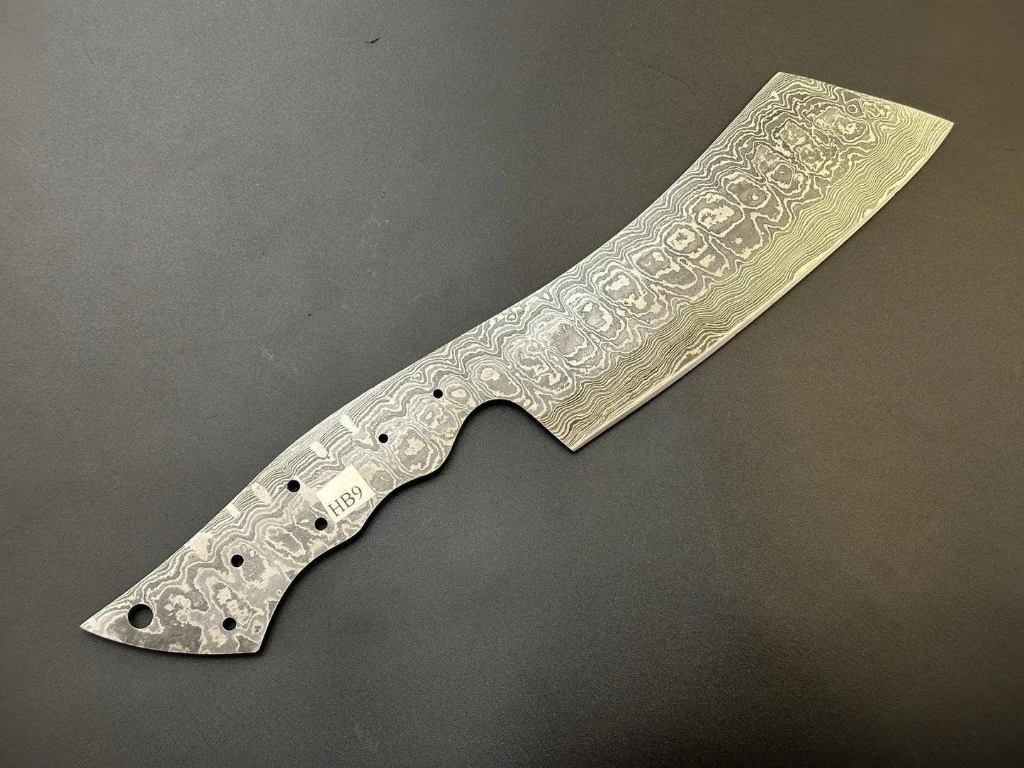 Handmade Damascus Steel Nakiri Knife Blade – HB9 - Jayger