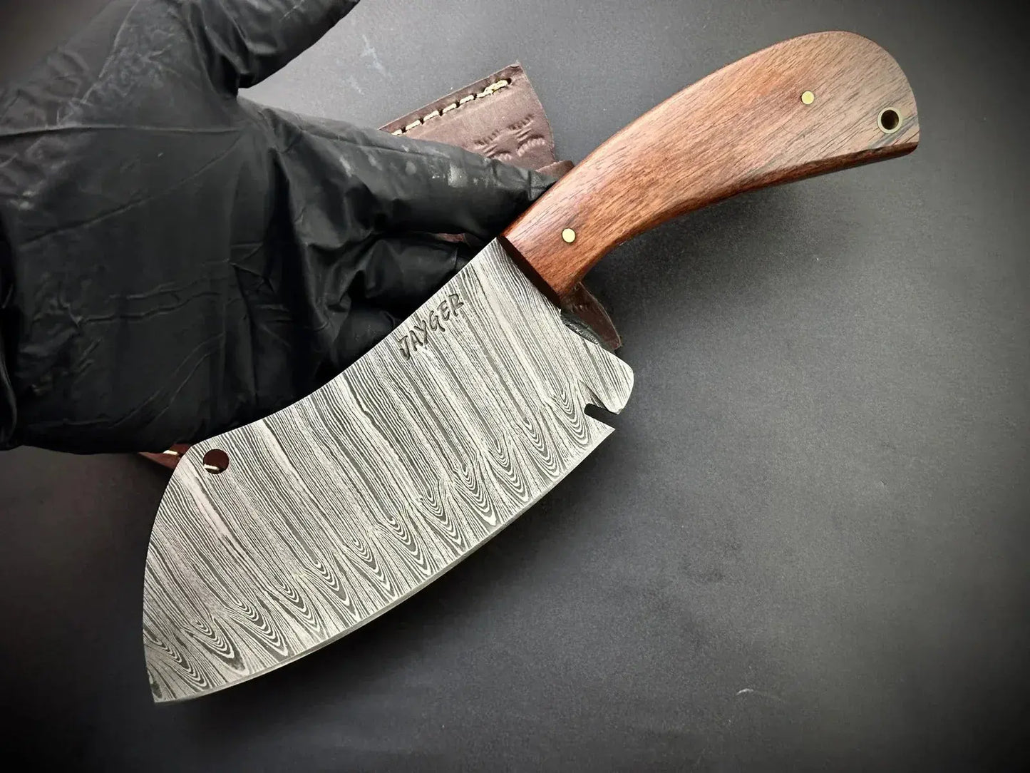 Damascus Steel Meat Cleaver / Fleischerbeil – HMD9 - Jayger