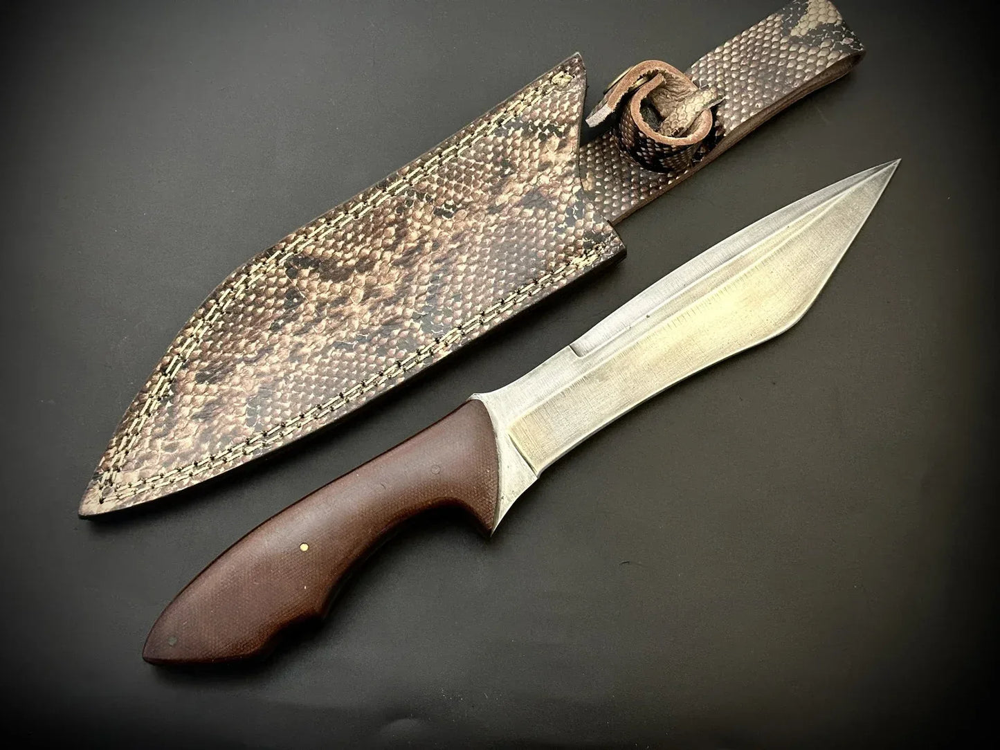 Hand Forged 5160 Spring Steel Bowie Knife With Sheath-Made 2 Order - Jayger