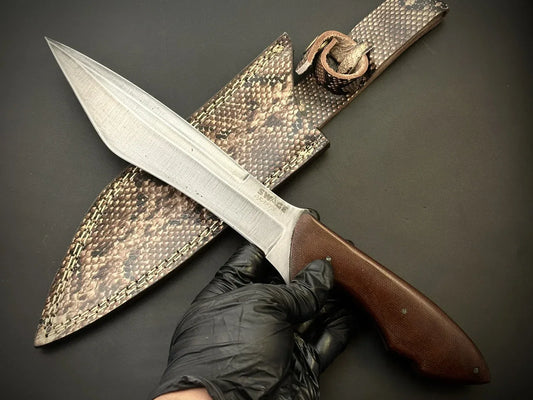 Hand Forged 5160 Spring Steel Bowie Knife With Sheath-Made 2 Order - Jayger