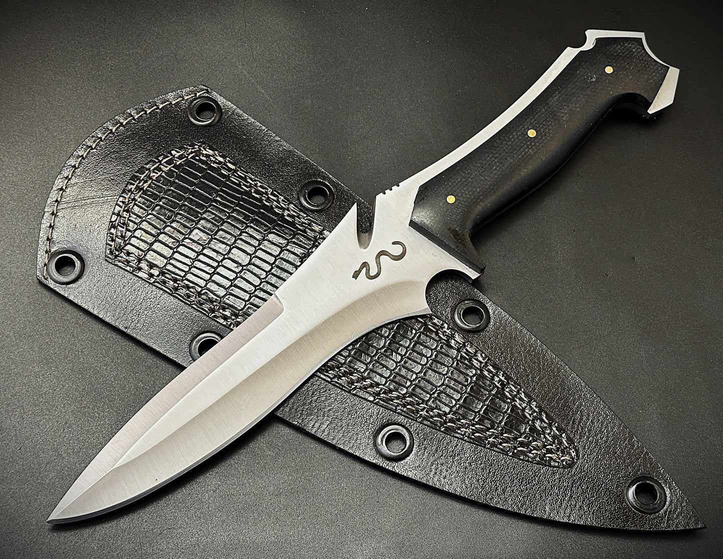 Handmade RE4 Jack Krauser Knife Replica With Leather Sheath