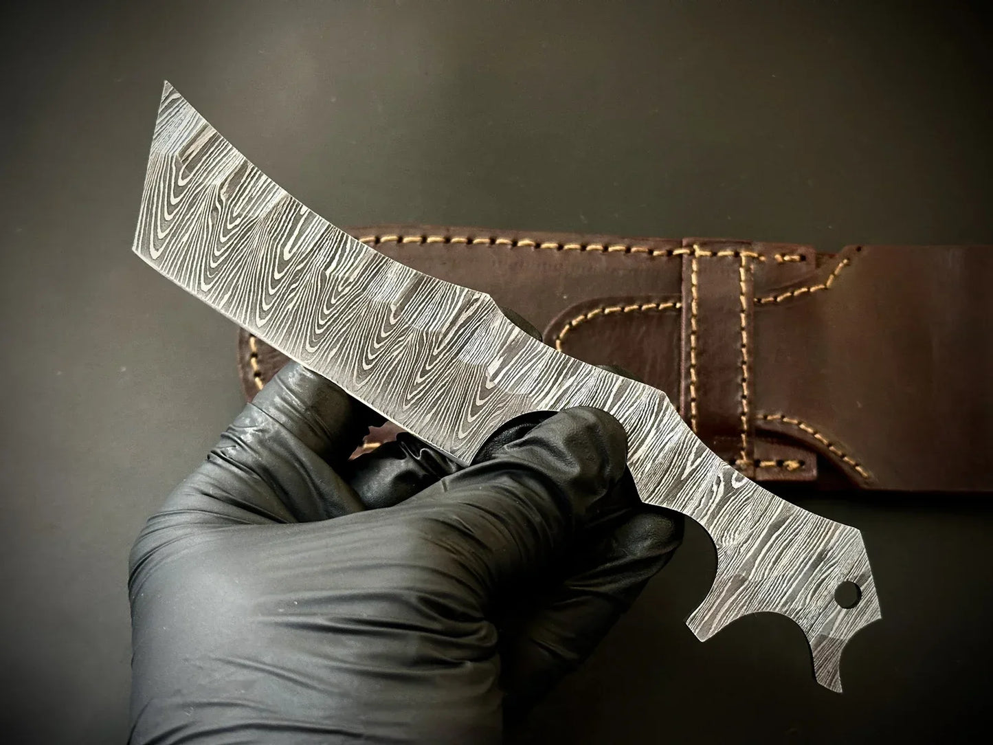 Damascus Steel Straight Razor Kamisori Style – SK6 - Jayger