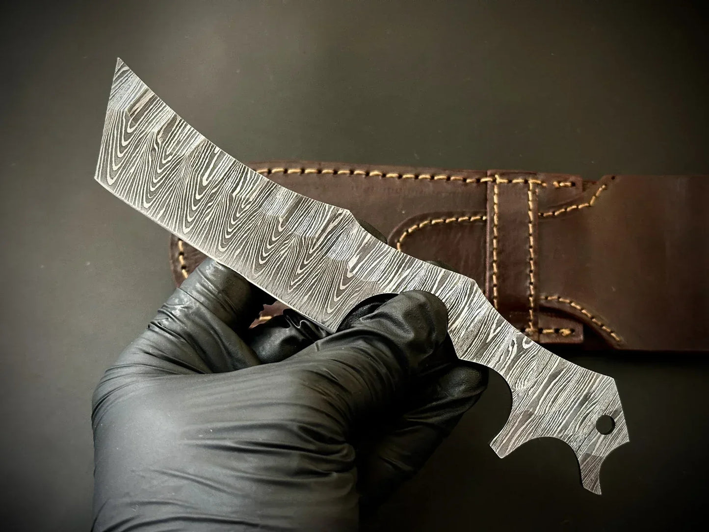 Damascus Steel Straight Razor Kamisori Style – SK6 - Jayger