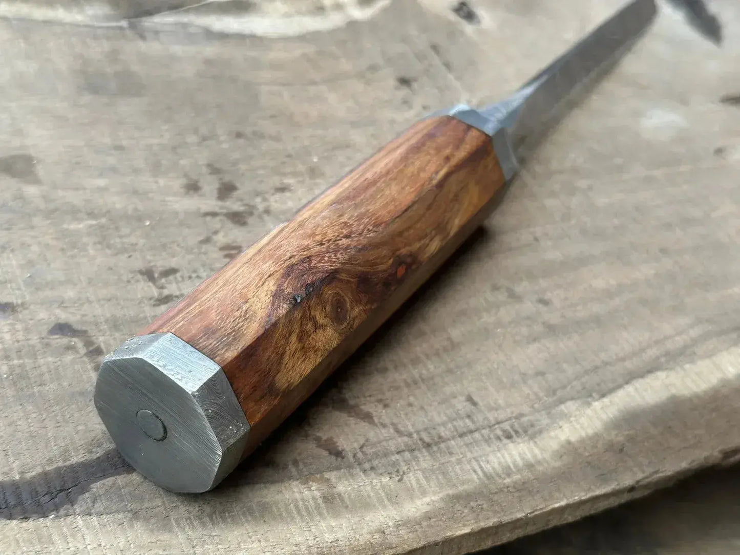 Damascus Steel Wood Working Chisel 40mm Hand Forged By Jayger - Jayger