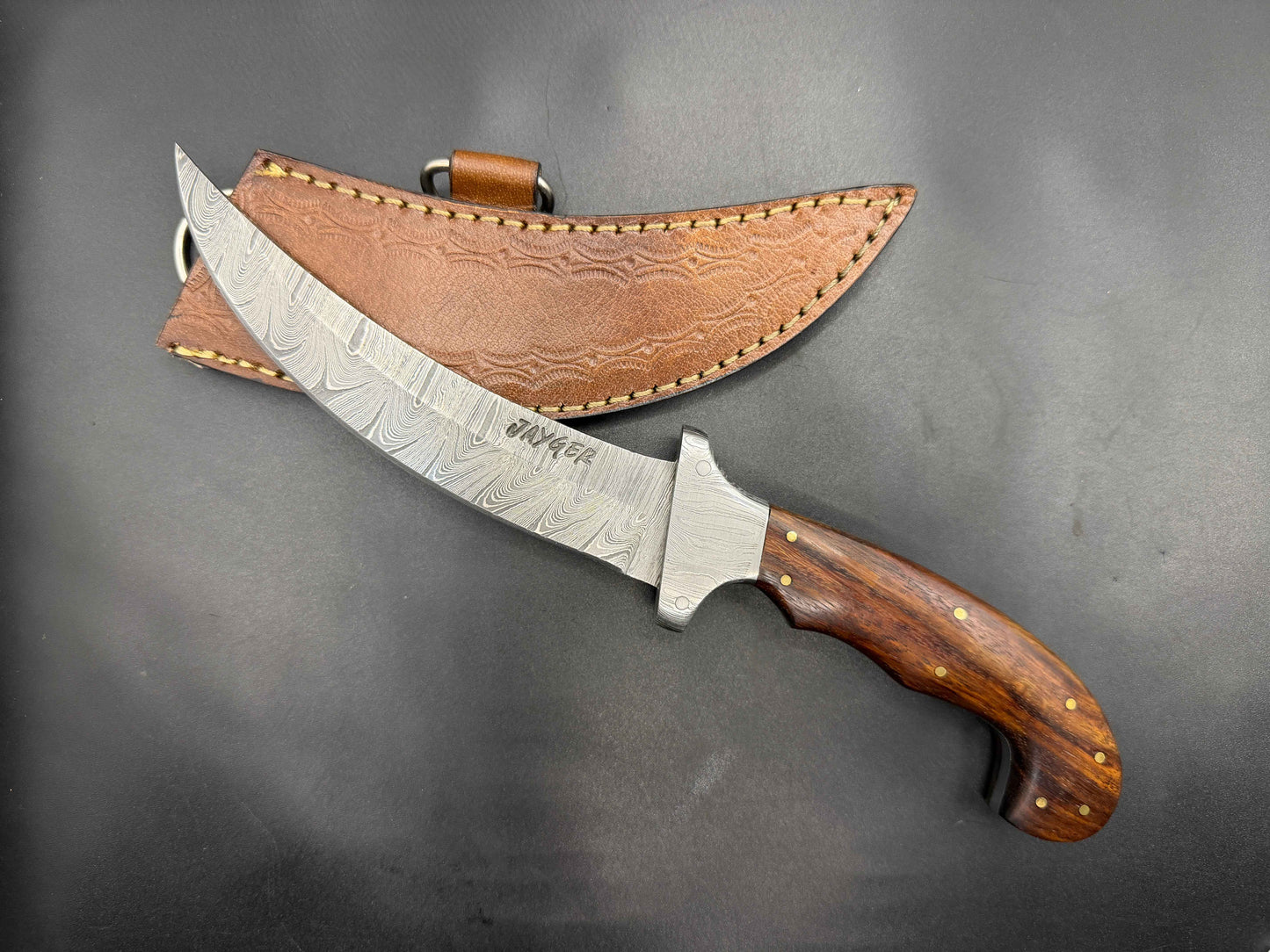 Handmade Damascus Steel Kirpan Knife - Traditional Knife