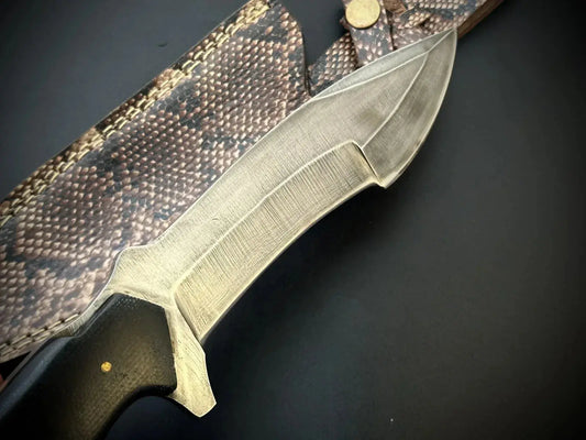 Handmade Tactical Bowie Knife With Leather Sheath - Jayger