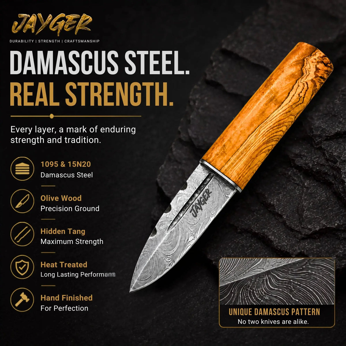 Set of 5 Damascus Sgian Dubh Knives – Wedding & Groomsmen Gift Set