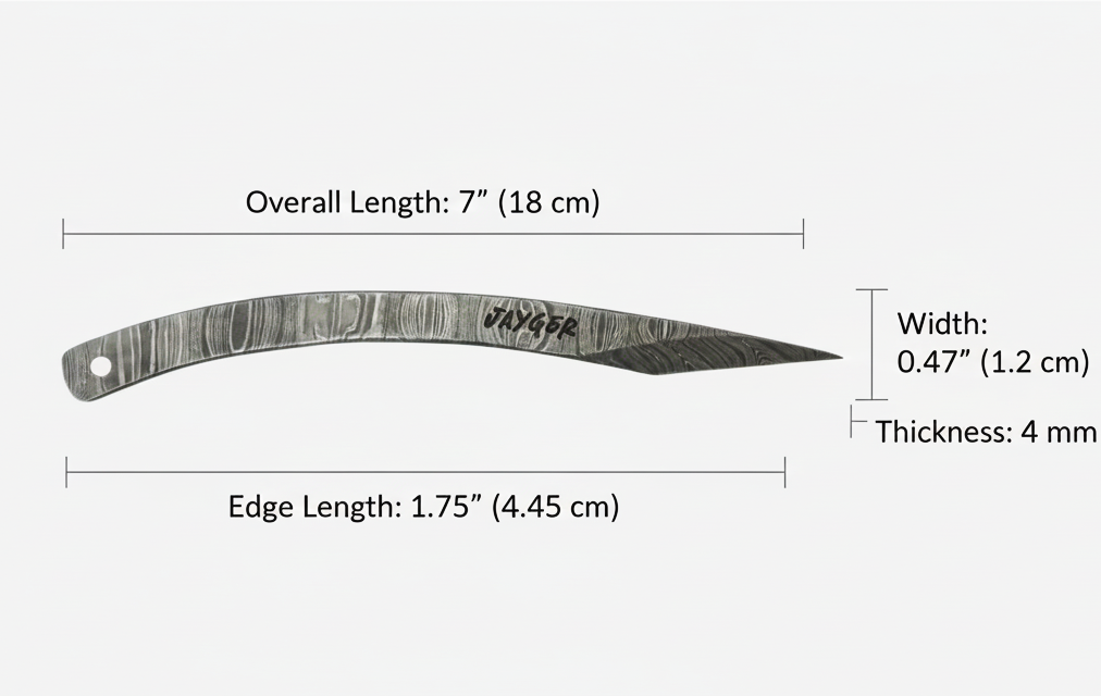 Handmade Kiridashi Marking Knife -Right Hand