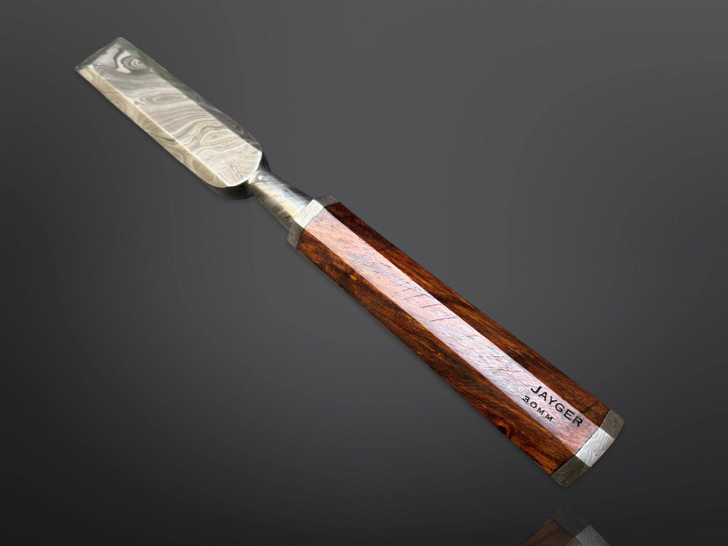 Damascus Steel Wooden Chisel 30mm Hand Forged