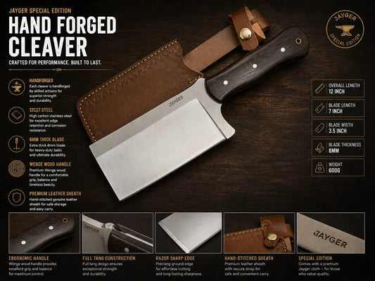 Hand-Forged 8mm Heavy Duty Chopper – Special Edition 12C27 Sandvik Steel