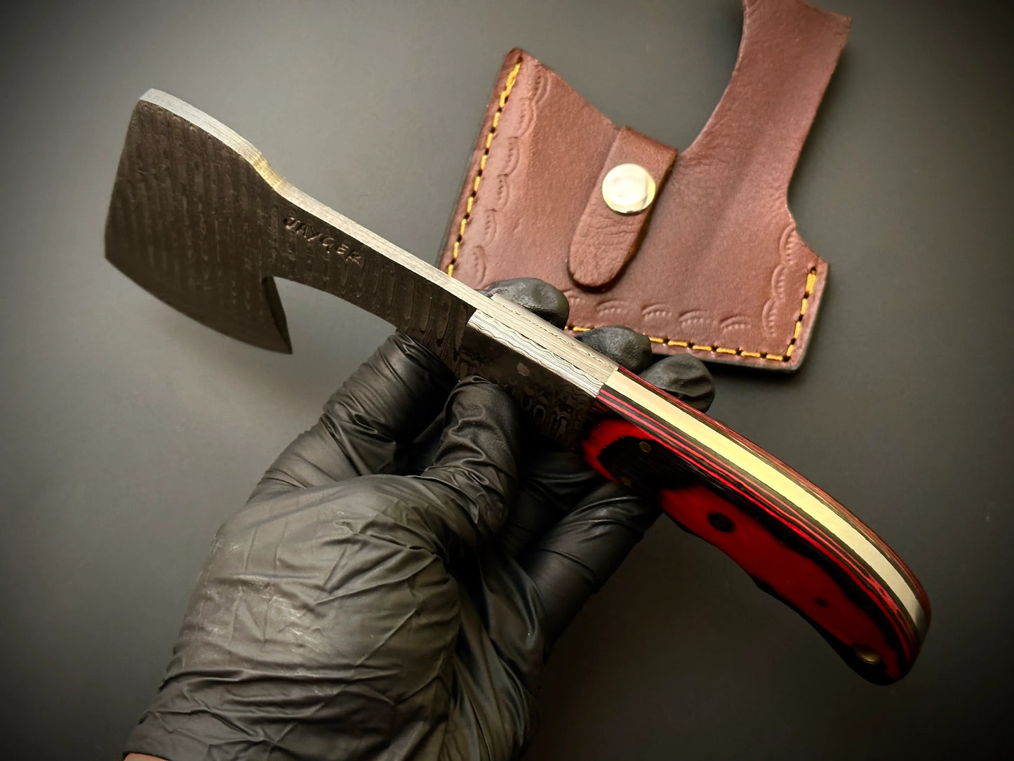 Handmade Damascus Steel Meat Cleaver – DH13 - Jayger