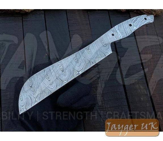 Handmade Damascus Steel Kitchen Santoku Knife Blank – K12 - Jayger