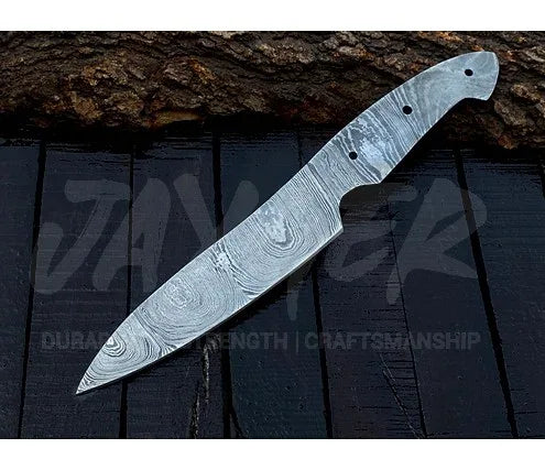 Damascus Steel Vegetable Cutting Knife Blank – K19 - Jayger