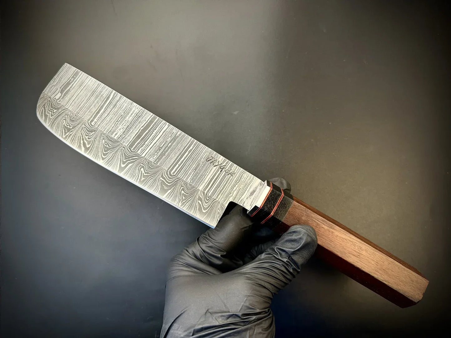 Hand Forged Damascus Steel Nakiri Knife – KD14 - Jayger