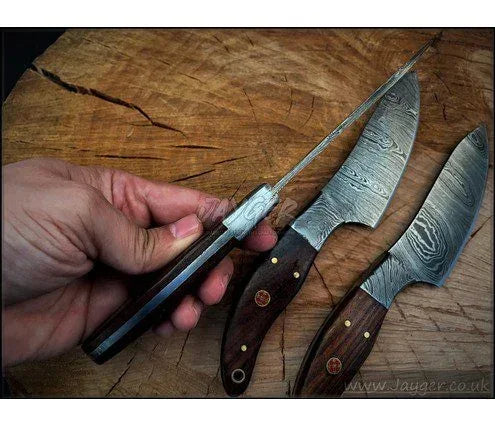Handmade Damascus Steel Chef knife Set of 3 - Jayger