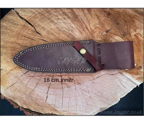 Natural Leather Sheath For Fixed Blade Knife - Jayger