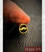 Handmade Mustache Mosaic pin-Brass tube-Knife Handle making Pin - Jayger