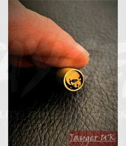 Handmade Skull head Mosaic pin-Brass tube-Knife Handle making Pin - Jayger