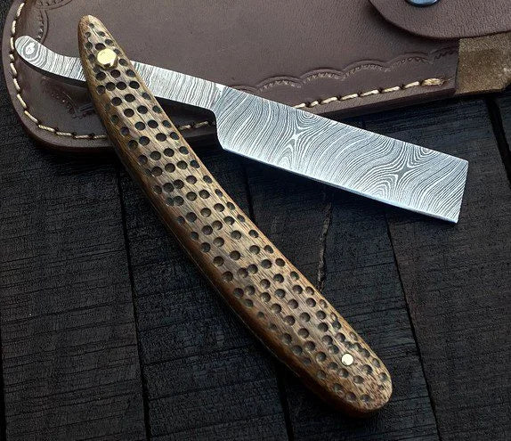 Handmade Straight Razor Cut throat Damascus Steel – RD1