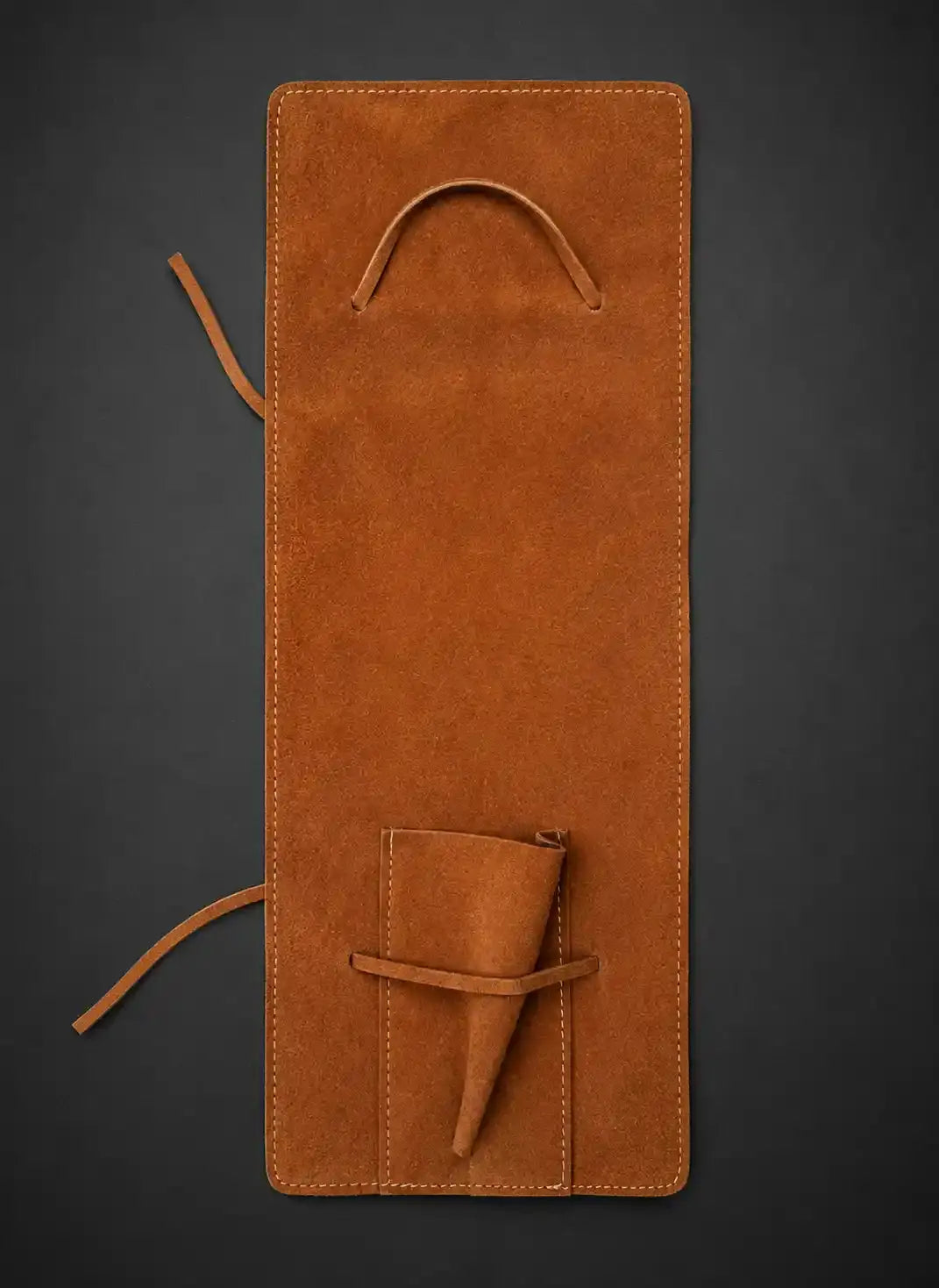 Handmade Leather Knife Roll – Single Pocket | 38 x 17 cm