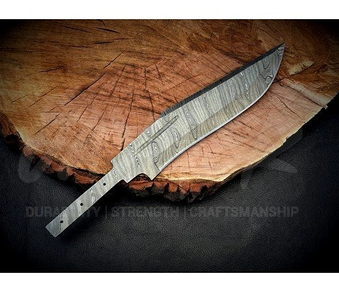 Handmade Bowie Knife Blank Blade – SD7