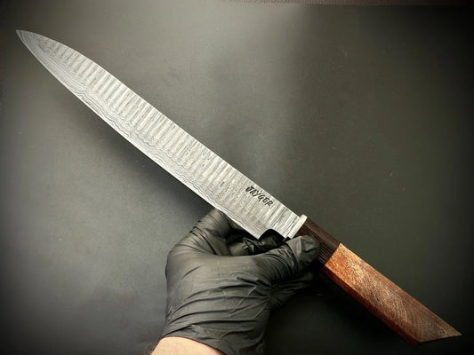 Handmade Damascus Steel Japanese Yanagiba Chef Knife