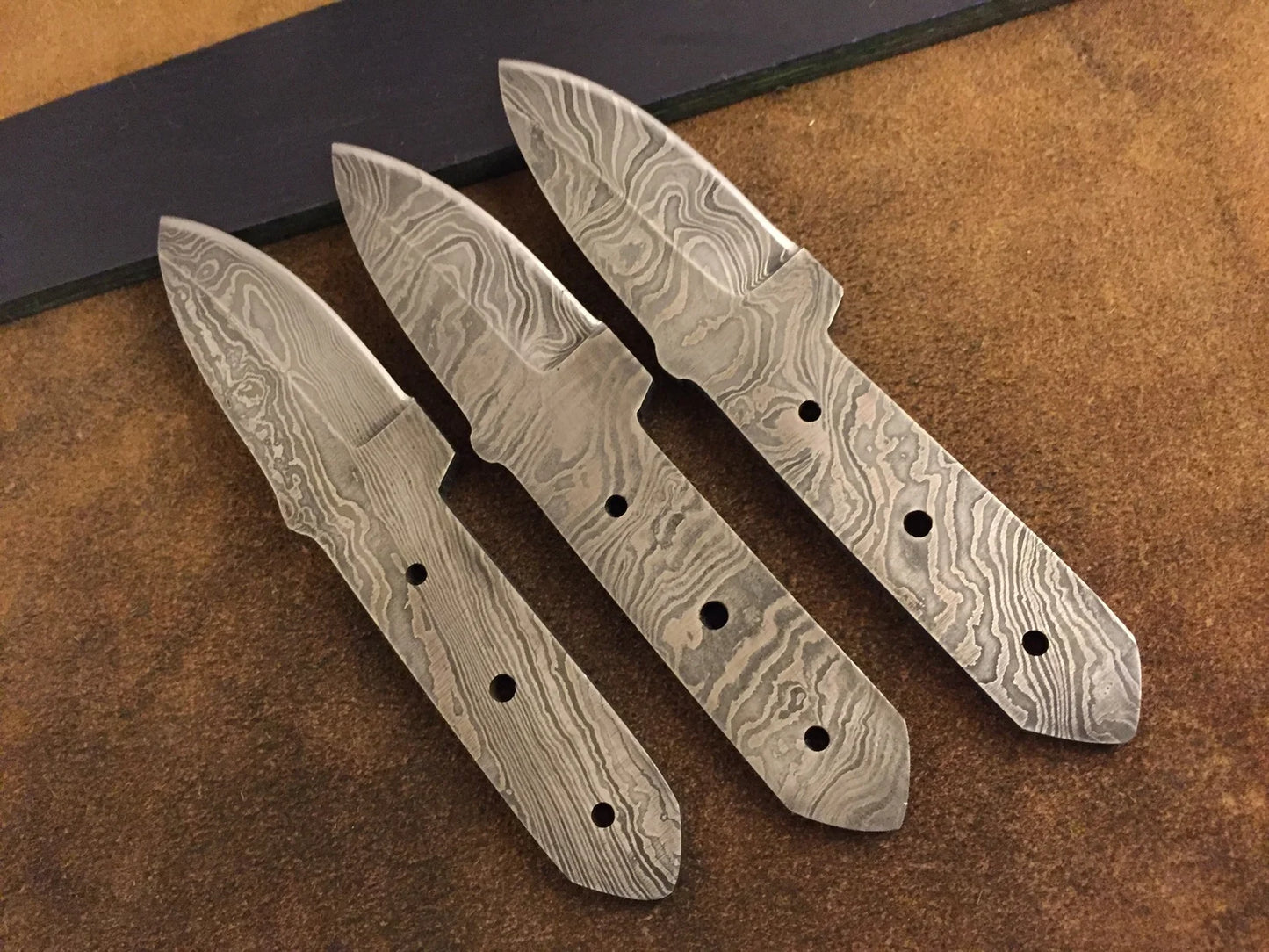 Hand Forged Damascus Boot Knife Blank Blade – B14