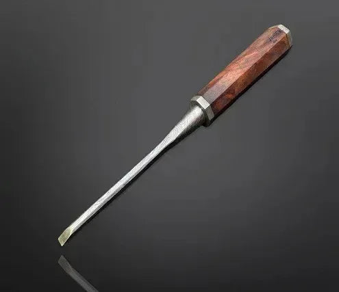 Damascus Steel Wooden Chisel 6mm Hand Forged - Jayger