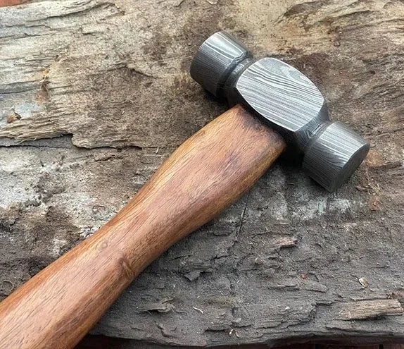 Handmade Damascus Steel Hammer Round Dome Face-Made to order - Jayger