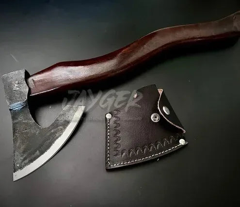 Hand Forged Odin Skeggox | Viking-Inspired Bearded Axe | CA24 - Jayger
