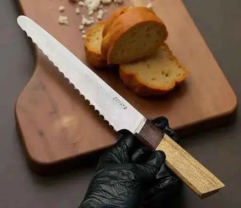 Handmade Fixed Blade Hunting Knife with Leather Sheath – Stag Handle
