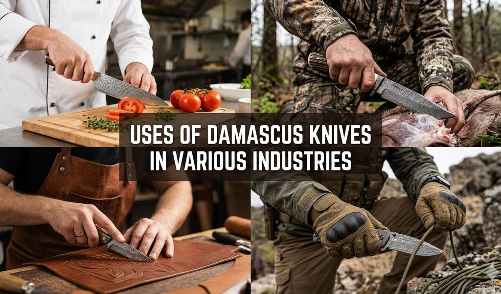 Uses of Damascus Knives in Various Industries
