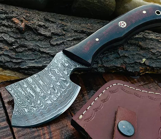 Handmade Damascus Steel Meat Cleaver / Hatchet DH7