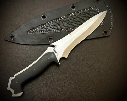 Handmade RE4 Jack Krauser Knife Replica With Leather Sheath