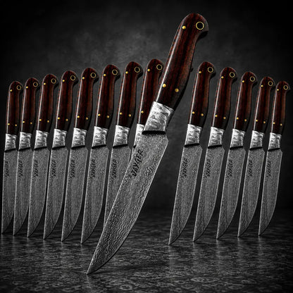 Handmade Damascus Steel Steak Knife