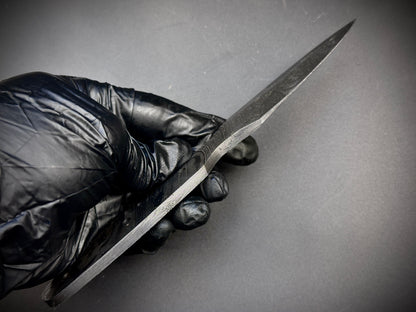 Damascus Steel Double Edge Sgian Dubh Knife Blade – B25