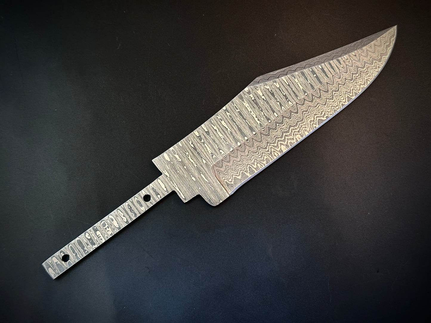 Handmade Damascus Steel Hidden Tang Blank Blade – B35