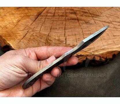 Hand Forged Damascus Steel Tracker Knife Blank – B11