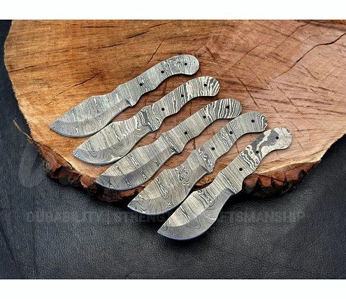 Hand Forged Damascus Steel Tracker Knife Blank – B11