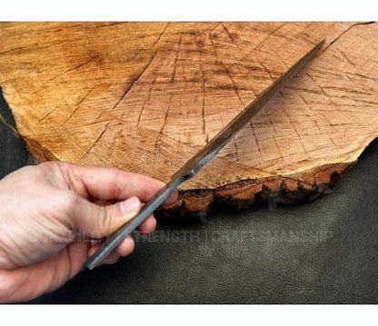 Hand Forged Damascus Steel Throwing Knife Blank – B15