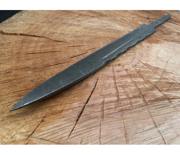 Handmade Scottish Dirk Blank Blade Damascus Steel – b275