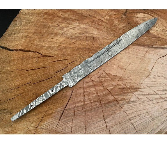 Handmade Scottish Dirk Blank Blade Damascus Steel – b275